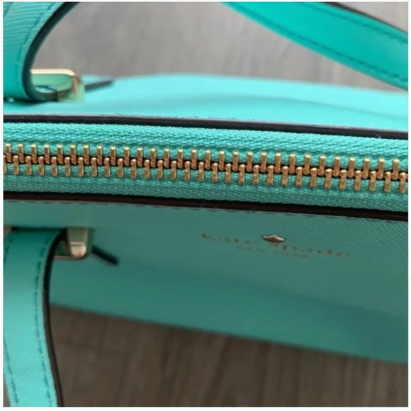 Kate Spade Cedar Street Maise crossbody bag purse Brightbery green/blue/mint - Picture 13 of 16